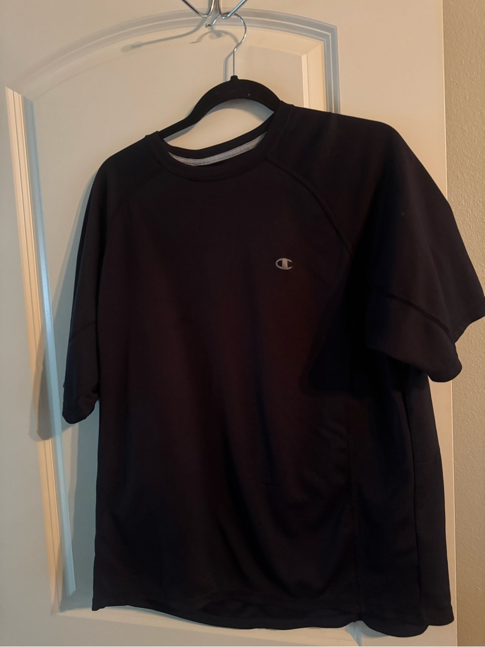 Champion Black Short-Sleeve Athletic Tee